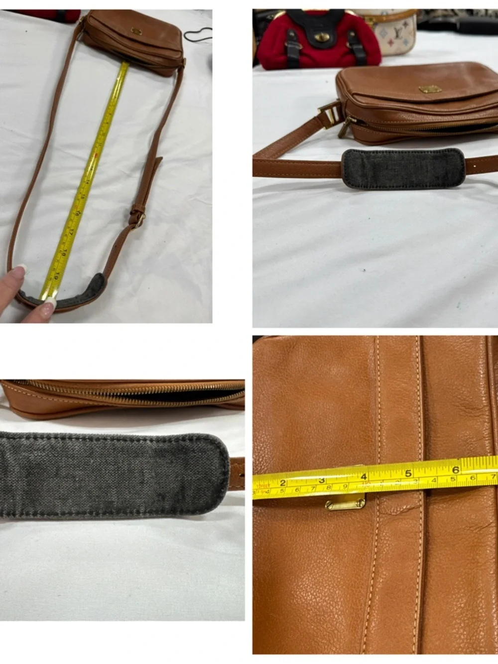 MCM Tan Leather Klara Crossbody bag Medium